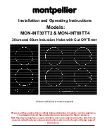 montpellier MON-INT30TT2 Installation And Operating Instructions Manual preview