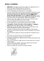 Preview for 6 page of montpellier MON-M604DDAP Installation And Operating Instructions Manual