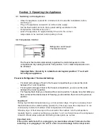 Preview for 8 page of montpellier MON-MFF170W Installation And Operating Instructions Manual