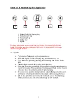 Preview for 9 page of montpellier MON-TCH160 Installation And Operating Instructions Manual