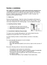 Preview for 6 page of montpellier MON-WS94SDX Installation And Operating Instructions Manual