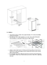 Preview for 7 page of montpellier MON-WS94SDX Installation And Operating Instructions Manual