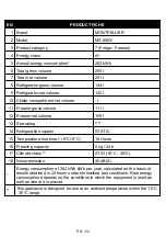 Preview for 22 page of montpellier MS166W Installation And Operating Instructions Manual