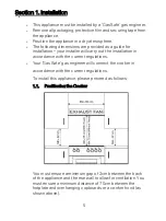 Preview for 5 page of montpellier MTG60LS Installation And Operating Instructions Manual