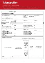 Preview for 18 page of montpellier MZF48W-1/BK Installation And Operating Instructions Manual