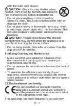 Preview for 11 page of montpellier RMC61DFC Installation And Operating Instructions Manual