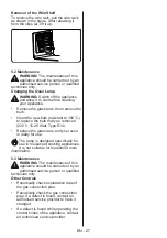 Preview for 28 page of montpellier RMC61DFC Installation And Operating Instructions Manual