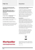 Preview for 12 page of montpellier WS46SDX Installation And Operating Instructions Manual