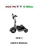 Preview for 1 page of Monty e-bike DPIE 3 User Manual