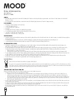 Предварительный просмотр 2 страницы MOOD SOL-CIL895A Instruction Manual