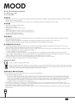 Предварительный просмотр 4 страницы MOOD SOL-CIL895A Instruction Manual