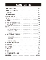 Preview for 2 page of Mooer GE 200 Owner'S Manual