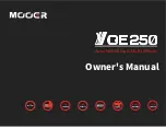 Mooer GE250 Owner'S Manual preview