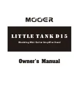 Mooer LITTLE TANK D15 Owner'S Manual preview