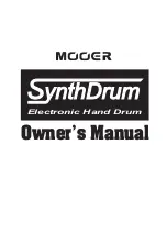 Mooer SynthDrum Owner'S Manual предпросмотр