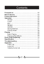 Preview for 2 page of Mooer SynthDrum Owner'S Manual