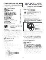 Moog Videolarm 81-IN5310 RH7CS Rugged Dome Series Product Instructions предпросмотр