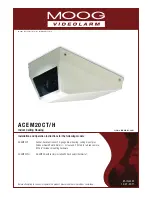 Moog Videolarm ACEM20CT Installation And Operation Instructions Manual preview