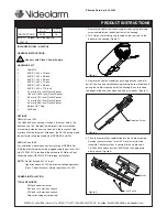 Moog Videolarm AD16CH2 Product Instructions предпросмотр