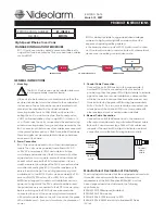 Moog Videolarm EOC1N Product Instructions preview