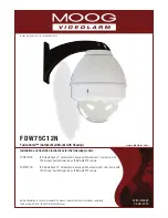 Preview for 1 page of Moog Videolarm FusionDome FDP75C12N Installation And Operation Instructions Manual