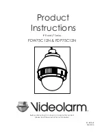 Moog Videolarm IP ReadyTM Series Video Alarm FDW75C12N Product Instructions preview