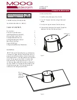 Moog Videolarm MR5CN-3 Product Instructions preview