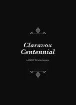 Preview for 1 page of Moog Claravox Centennial User Manual