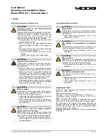 Preview for 2 page of Moog D085-172 Mounting And Installation Notes