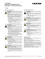 Preview for 2 page of Moog D635 Series Mounting And Installation Notes