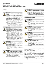 Preview for 2 page of Moog D941 series Mounting And Installation Notes