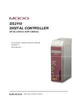 Предварительный просмотр 1 страницы Moog DS2110 Installation And User Manual