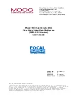 Moog Focal 903 User Manual preview