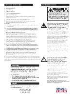 Preview for 2 page of Moog FusionDome FDW75C8N Installation And Operation Instructions Manual