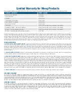 Preview for 4 page of Moog FusionDome FDW75C8N Installation And Operation Instructions Manual