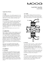 Preview for 1 page of Moog G123-814 Application Notes