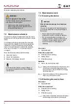 Preview for 28 page of Moog GAT Rotostat AL Operating Instructions Manual