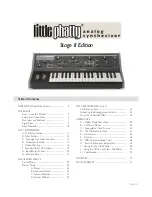 Preview for 1 page of Moog Little Phatty Stage II User Manual