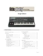 Preview for 1 page of Moog Little Phatty User Manual