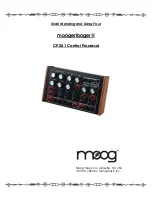 Preview for 1 page of Moog moogerfooger CP-251 User Manual