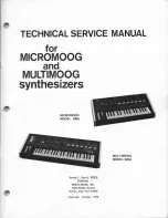 Preview for 2 page of Moog Multimoog 326A Technical & Service Manual