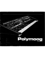 Preview for 1 page of Moog Polymoog Owner'S Manual