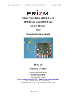 Preview for 1 page of Moog PRIZM 201000 Series User'S Manual And Troubleshooting Manual