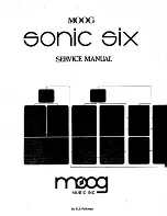 Moog Sonic Six Service Manual preview