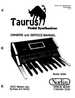 Preview for 1 page of Moog Taurus 205A Owner'S And Service Manual