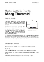 Preview for 1 page of Moog Theremini Manual