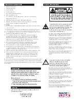 Preview for 2 page of Moog WM30G Installation And Operation Instructions Manual