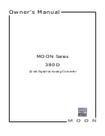 Preview for 1 page of moon 380D Owner'S Manual