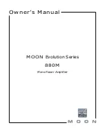 moon 880M Owner'S Manual предпросмотр