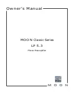 moon Classic LP 5.3 Owner'S Manual предпросмотр